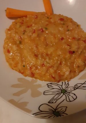 O poză a rețetei Orez cu legume și bulion de ardei capia.
