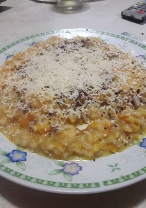 Una foto de Risotto de yamaní con calabaza😍