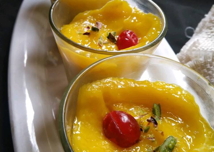 Simple Way to Prepare Favorite Eggless Mango mousse