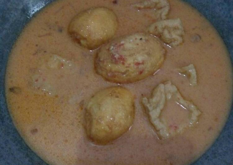 Tahu dan Telur bumbu Bali