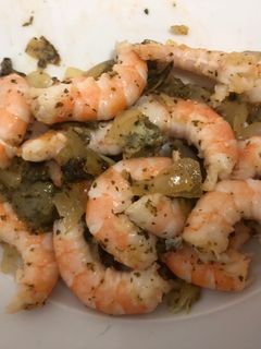 Una foto de Langostinos cocidos congelados 🦐
