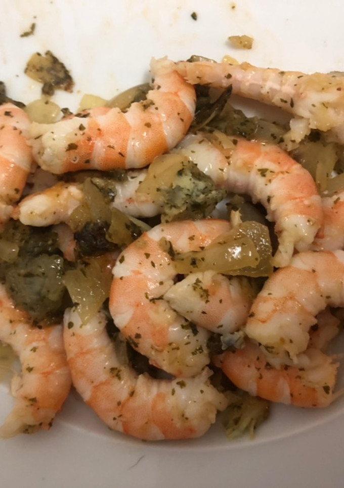Una foto de Langostinos cocidos congelados 🦐