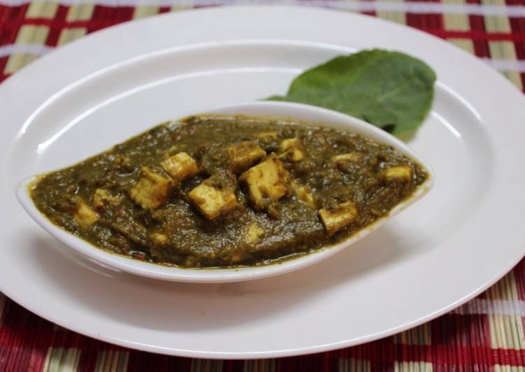 Recipe of Super Quick Homemade Palak Paneer Masala/Spinach Paneer Curry