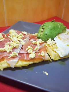 Una foto de Gofres de tortilla de patata