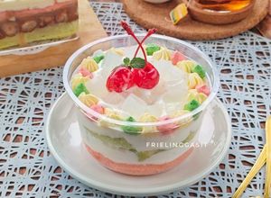 Foto resep Dessert Box Dengan Cream Premium