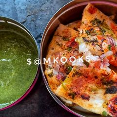 A picture of South Indian - Mix vegetable Uttapam.