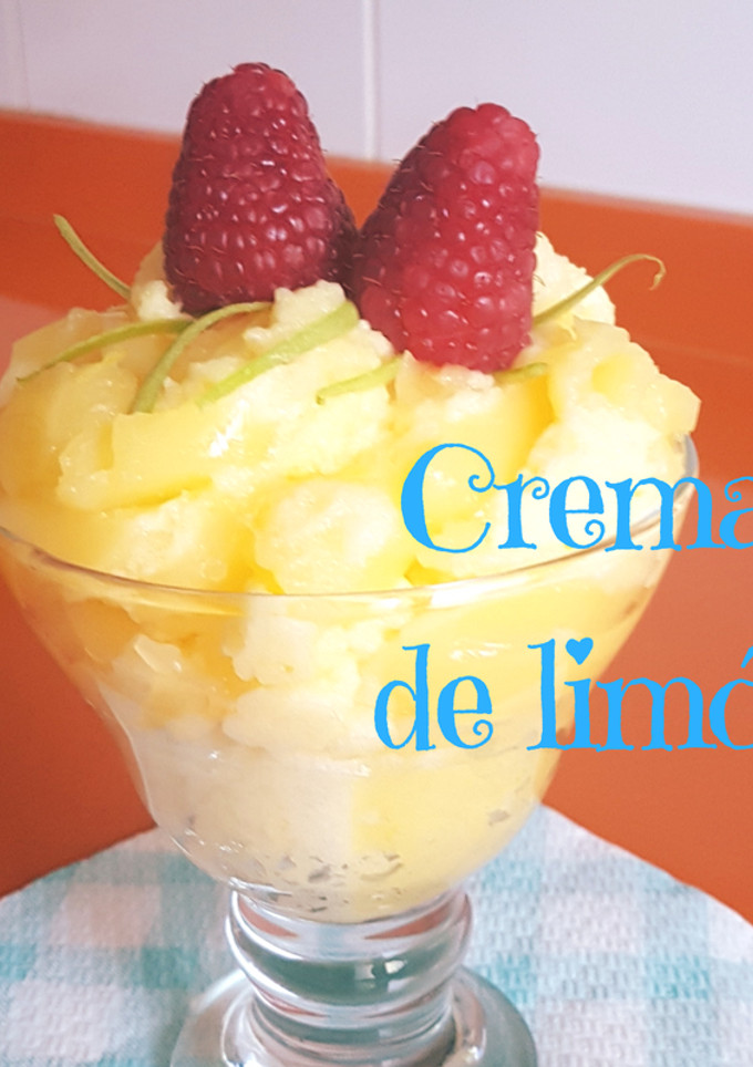 Una foto de Crema de limón para diabetes y dietas de control de peso