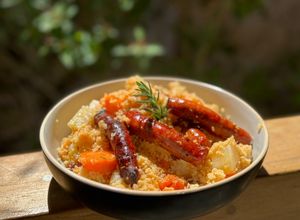 Une photo de Merguez et légumes façon couscous