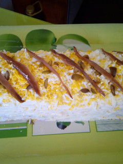 Una foto de Pastel frío de salmón