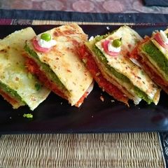 A picture of Layered paratha.