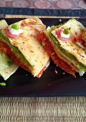 A picture of Layered paratha.