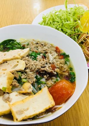 Hình của món Bún Riêu siêu Thanh.
