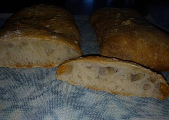 Steps to Prepare Quick Ciabatta Bread