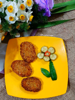 عکسی از دستور کتلت مرغ و هویج