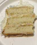 Coconut Cake w/ Cream Cheese Frosting