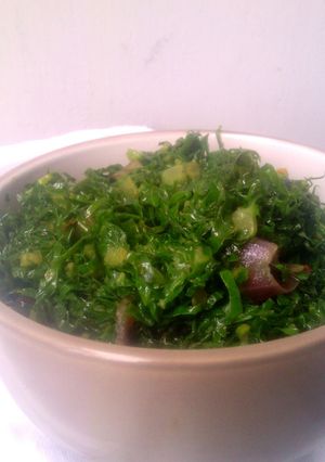 A picture of Onion Garlic Sukuma Wiki.