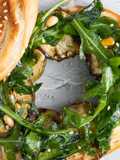 Bánh Mì Vòng Cà Tím & Brie Mật Ong - Eggplant Bagels with Brie