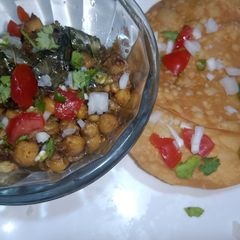 Bhagri Chana Chaat A picture of Bhagri Chana Chaat.