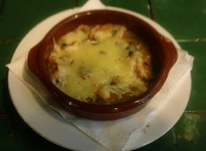 Una foto de Gambas marinadas con vino
