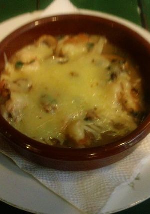 Una foto de Gambas marinadas con vino