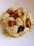 Gnocchi Cacio e Pepe con Porcini Grigliati