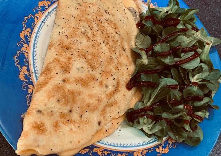 Le secret pour faire des recettes Salade &amp; omelette garnie 🥗 parfait