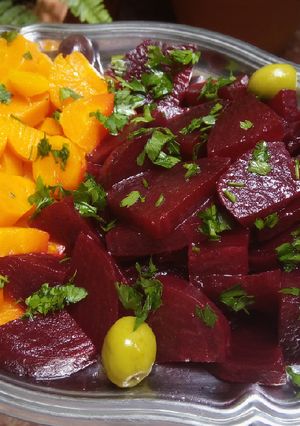 Une photo de Salade carotte/betterave ❤