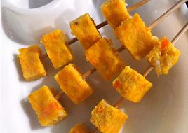 Sate udang wortel