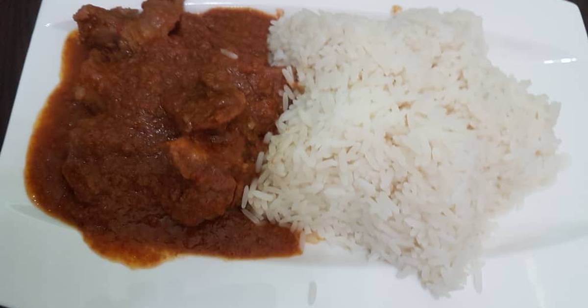 Chicken stew and rice Recipe by Tessy - Cookpad