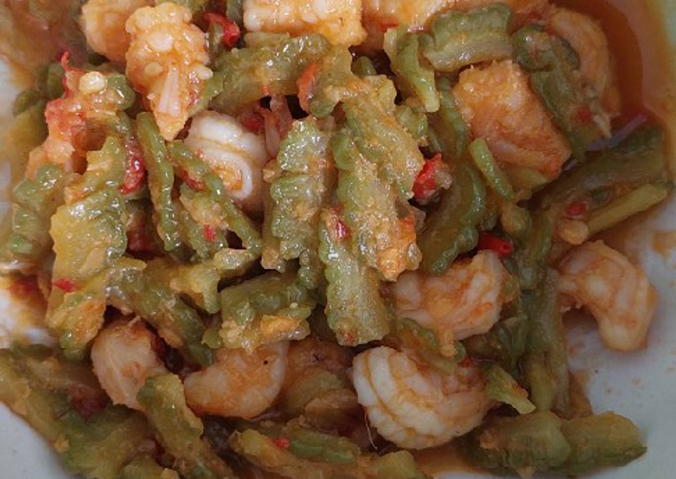 Tumis pare udang