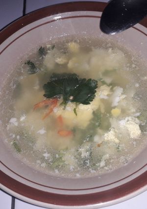 Foto resep Soup kuah telur