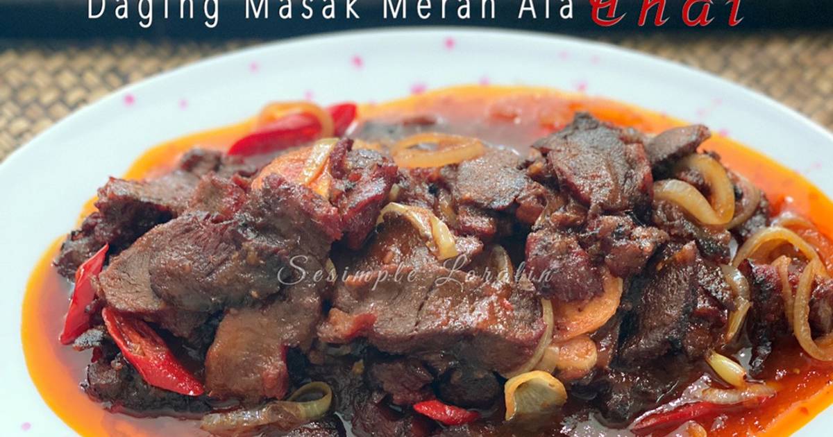 Resipi Daging Masak Merah Thai Oleh Sesimple Loralin Cookpad