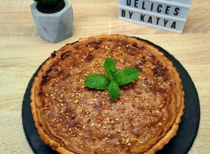 Une photo de Flan au praliné