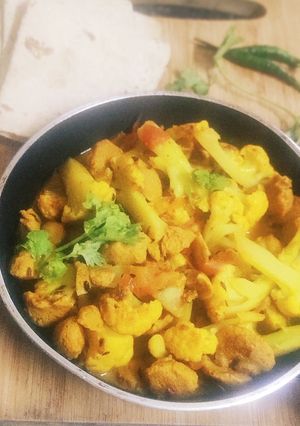 A picture of Gobhi soyabean.