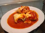 Una foto di rotolo frittata