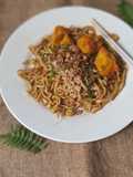 Mie Gacoan Bayam (mie home made)