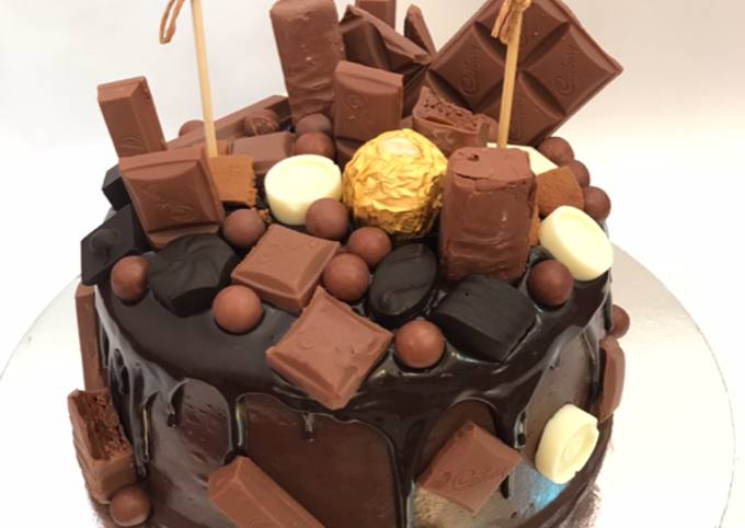 chocolate overloaded cake recipe main photo