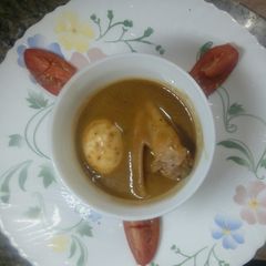 A picture of Ethiopian shiro chicken n egg curry# chicken contest.