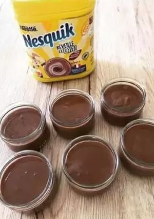 Une photo de Flan au Nesquik