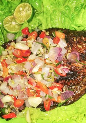 Foto resep Ikan Bawal Bakar Sambal Matah