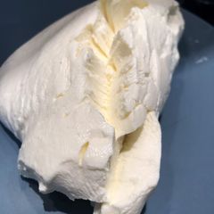 A picture of Labneh - Lebanese Creamy Cheese لبنة.