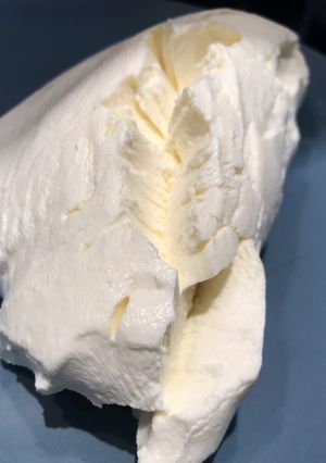 A picture of Labneh - Lebanese Creamy Cheese لبنة.