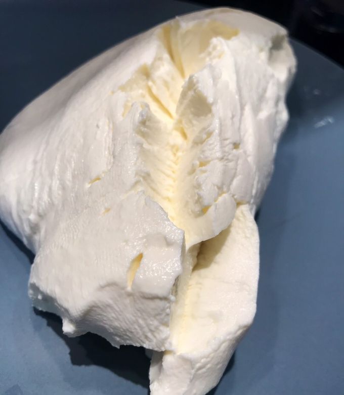 A picture of Labneh - Lebanese Creamy Cheese لبنة.