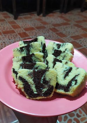 Foto resep Marble cake kukus