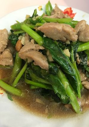 รูปของ ผักกาดผัดหมูสด