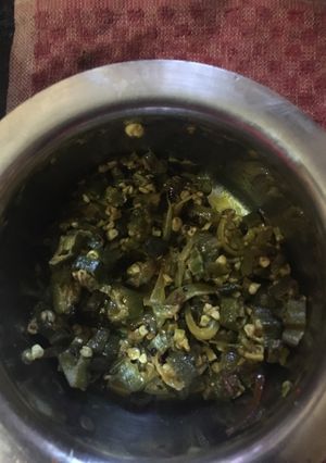 A picture of Bhindi Fry.