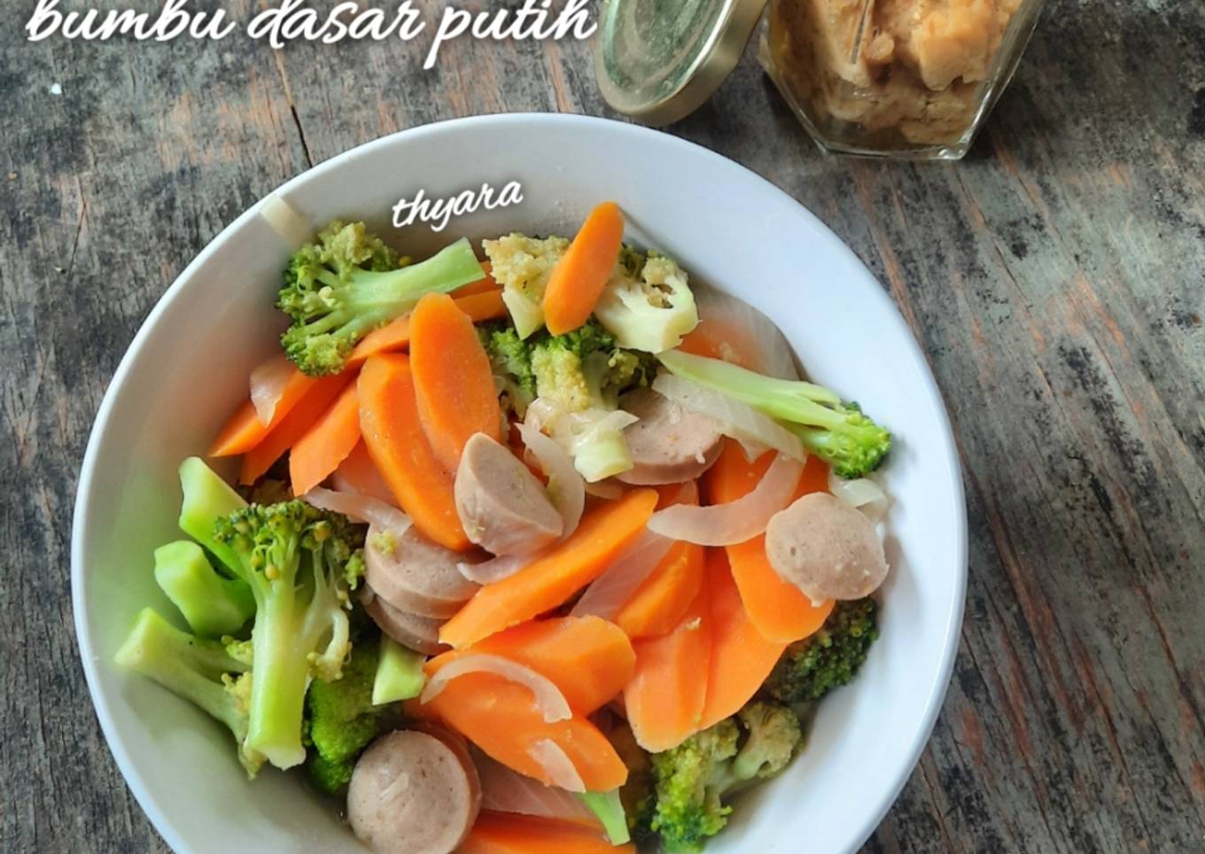 Capcay Sosis Bumbu Dasar Putih