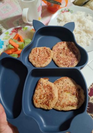 Foto resep Pancake Pisang Telur Snack MPASI Friendly Gluten Free