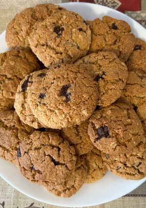 Tökéletes zabos-csokis keksz recept fotója