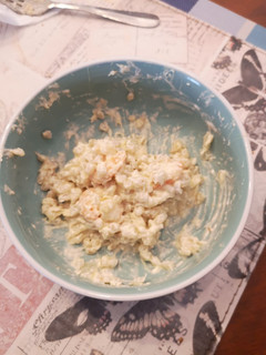 Una foto de Risotto de mote con camarones